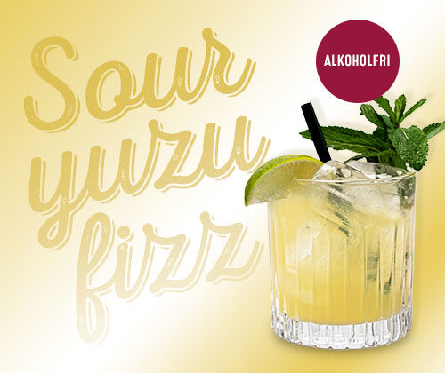 Sour yuzu fizz